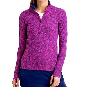 NWT VINEYARD VINES  Linear Tropic Performance 1/4-Zip